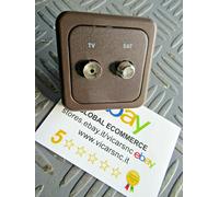 95330.50 PRESA TV DGT & SAT COLORE MARRONE X CARAVAN / CAMPER & BARCHE