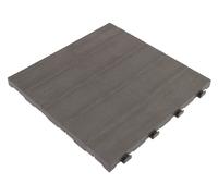 95439 Q.TA' 6 PIASTRELLA IN PP 40X40X2,5CM E40 LM EFFETTO LEGNO