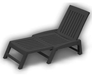 95542 Q.TA' 1 LETTINO IN RESINA ORFEO ANTRACITE