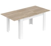 Kit tavolo kendra 90x140/190xh78 cm rovere bianco