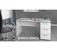 95854 Q.TA' 1 KIT SCRIVANIA STYLUS C/CASSETTIERA 138X60X74 B.CO LAC.