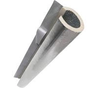 95cm Isolante per Tubature Coppelle in Lana di Roccia con Alluminio Guaina Isolante in Gomma ID 22 27 34 43 52 65 76 90 114mm per Tubi dell'Acqua All'aperto, Rubinetti(52mm*15mm*0.95m)