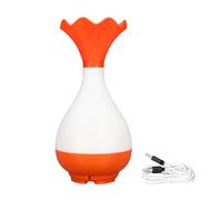 95ml Car Humidifier & Essential Oil Diffuser | USB Aromatherapy for Home/Office/Travel | Quiet Auto Shutoff for Secure Use | 6 LED Lights, 4W Exceptionally Low Consumption (Orange)