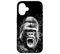 96.4% Abbigliamento Silverback Gym, body building, Strongman, ruggito Custodia per iPhone 16