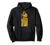 96.4% Abbigliamento Silverback Gym, body building, treno Strongman Felpa con Cappuccio