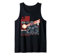 96.4% Silverback Abbigliamento palestra, body building, Strongman, fuoco Canotta