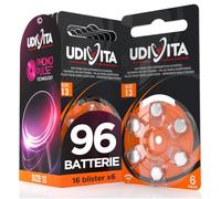 96 Batterie Udivita 13. - 16 blister da 6 batterie