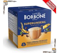 Caffè Borbone SuperGinseng - Caffè al Ginseng - 64 capsule (4 confezioni da 16) - Compatibili con le Macchine Nescafè* Dolce Gusto*
