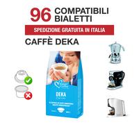 96 Capsule caffè Deka Italian Coffee compatibili Bialetti Mokespresso