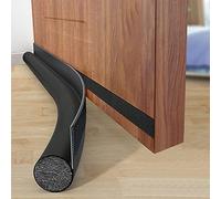 96 cm Paraspifferi Sottoporta, Guarnizione Porta Inferiore Universale, Antispifferi Sottoporta Lavabile Può Prevenire Efficacemente Vento, Insetti (Nero)