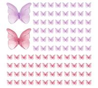 96 decorazioni per torte a farfalla, farfalle, decorazioni per cupcake, mini farfalle di carta, farfalle decorative, 3D