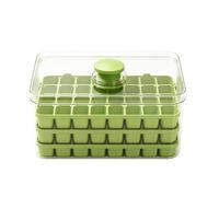 96-Grid Ice Cube Maker - 3-Layer Press-Type Freezer Tray With Lid