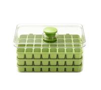96-Grid Ice Cube Maker - 3-Layer Press-Type Freezer Tray With Lid | Party Ice Making Tray for Home Kitchen Apartment Dormitory Camping Party Beverage Coffee Cocktail
