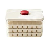 96-Grid Ice Tray with Bin - Press-Type Ice Cube Maker with Lid & Scoop
