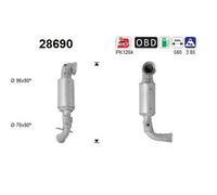ASA Selection Catalizzatore AS 28690 Euro 6 per DS DS3 Sa Sb DS4 Crossback NX