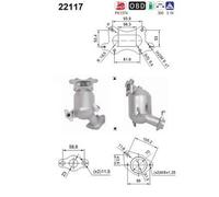 96 KW 130 CV CATALIZZATORE PER Honda HR-V RU 1.5