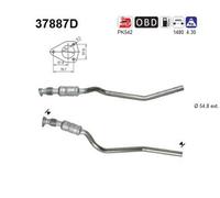 96 KW 130 CV CATALIZZATORE PER Skoda Superb I 3U4 1.9 TDI