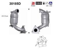 96 KW 131 CV CATALIZZATORE PER Renault Megane II SW KM0/1 1.9 dCi