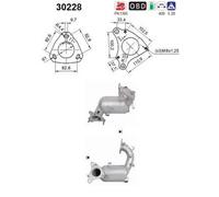 96 KW 131 CV CATALIZZATORE PER Renault Megane III Coup DZ0/1 1.4 TCe