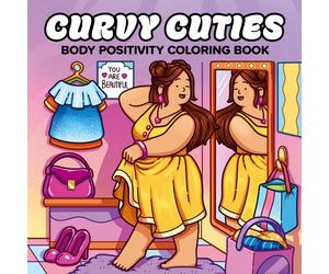 (96 Pagine/230g) Curvy Beauty: Un libro da colorare sulla positività del corpo, dedicato a donne e ragazze, che porta momenti di caldo amore per sé, autostima, autocura e relax paperbackCarta tessile