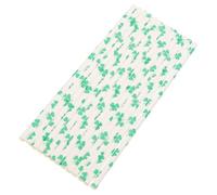 96 Pezzi Cannucce di Carta a Trifoglio Verdi Decorative per San Patrizio | Stampate a Trifoglio, Uso per Succhi e Frullati, Servizio in Banchetto, Casa e Bar, senza Lavaggio