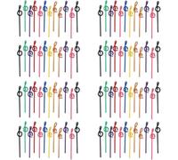 96 Pezzi Matite per Appunti per Studenti Matite per Note Musicali con Gomma Matite Musicali Colorate Matita Piegata un Chiave di Violino nel Legno,Matita regalo creativa musicale
