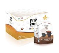 96 POP CAFFE CIOCCOLATO Capsule compatibili con Dolce Gusto - POP CAFFE E-GUSTO CIOCCOLATO solubile compatibile con Macchine Nescafè Dolce Gusto - 6 Sacchetti da 16 -