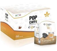96 POP CAFFE GINSENG Capsule compatibili con Dolce Gusto - POP CAFFE E-GUSTO Ginseng solubile compatibile con Macchine Nescafè Dolce Gusto - 6 Sacchetti da 16 - (96, GINSENG)