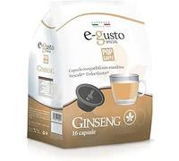 96 POP CAFFE GINSENG Capsule compatibili con Dolce Gusto - POP CAFFE E-GUSTO Ginseng solubile compatibile con Macchine Nescafè Dolce Gusto - 6 Sacchetti da 16 *