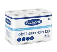96 Rotoli Carta Igienica Pura Cellulosa Bianco 2 Veli 130 Strappi Scorta - 6991M