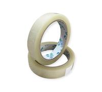 96 ROTOLI NASTRO ADESIVO PER CANCELLERIA STRETTO TRASPARENTE 19 x 66 DA BANCO