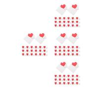 96 Set Biglietti Auguri a Forma di Cuore Pieghevoli con Buste Abbinate | Carta Liscia, Formato Mini, Kit Pronto la Consegna, per Ringraziamenti, Doni e Invii