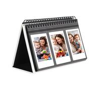 96 Tasche Mini Desk Album fotografico per la fotocamera istantanea Fujifilm Instax Mini 12/11/9/40/EVO, Compatibile con i film Polaroid Z2300/PIC - 300P/Z2300/Snap (Bianco)