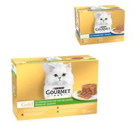 96 x 85 g Gourmet Gold + 24 x 85 g Gourmet Gold Mousse e Paté Umido per gatto gratis! - Paté con Verdure