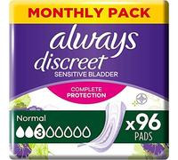96 X Always Discreto Incontinenza Donna Normale Assorbenti Moderato Capacità di