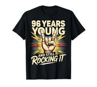 96 Years And Still Rocking Anni Compleanno 96 Maglietta