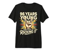 96 Years And Still Rocking Anni Compleanno 96 Maglietta Premium