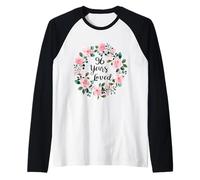 96 Years Loved Men Women 96 Years Old Cool 96th Birthday Maglia con Maniche Raglan