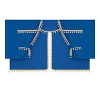 96039 - Luxury Pro-Cabin, set tende in poliestere per camion - Blu/Oro