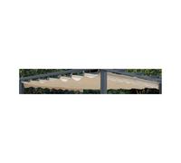 Idroweb Telo ricambio per pergola modello 2017 3x4 m Poliestere spalmato Ecrù
