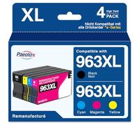 963XL Multipack compatibile con cartucce d'inchiostro 963 HP 963XL per HP Officejet Pro 9010 per HP Officejet Pro 9012 9014 9020 9015 9016 9018 9019 9022, confezione da 4