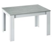 Kit tavolo kendra 90x140/190xh78 cm bianco/cemen