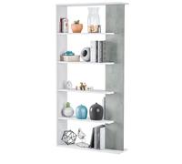 96408 KIT LIBRERIA ALIDA 90X25X180 BIANCO CEMENTO