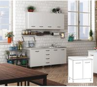 96423 Q.TA' 1 KIT CUCINA BASE 2 ANTE 80X50XH85 CM BIANCO