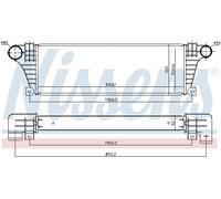 96857 NISSENS Intercooler per IVECO