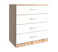 KIT CASSETTONE 4 CASSETTI 70X40XH72 CM ROVERE BIANCO