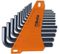 96N/SC12 Set Chiavi a Brugola Professionali Con Supporto - 12 Pezzi, Esagonali M