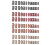 96pcs Eleganti Chiodi Artificiali Opachi Gallet Artificiale Copertura Accessori False Eleganti Eleganti Accessori Rapidi Applicare Chiodi Falsi Colorati