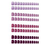 96pcs Eleganti Chiodi Artificiali Opachi Gallet Artificiale Copertura Accessori False Eleganti Eleganti Accessori Rapidi Applicare Chiodi Falsi Colorati
