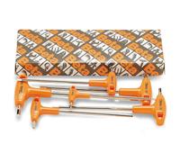 96T/S6 Chiavi Esagonali Maschio Piegate con Impugnatura di Manovra Set 6 Pezzi